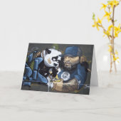 Carte Sweet Sad Panda A Trouvé Un Buddy (Fleur jaune)