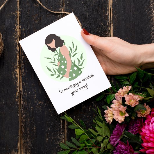 Carte Sweet Sentimental Baby Message pour s'attendre à m