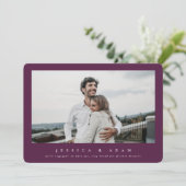 Carte Sweet + Simple Modern Nous sommes engagés ! Photo (Debout devant)