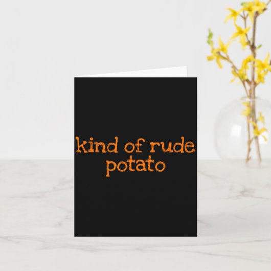 Carte Sweet Tato And Kind Of Rude Tato Funny Matching Co (Fleur jaune)