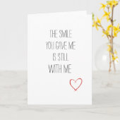 Carte Sweet Valentine's Day Le sourire que tu me donnes (Fleur jaune)
