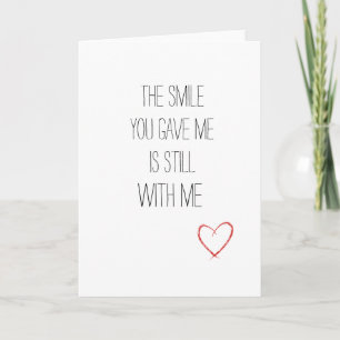 Carte Sweet Valentine's Day Le sourire que tu me donnes