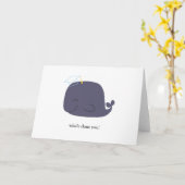 Carte Sweet Whale Terminé Graduation (Fleur jaune)