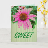 Carte SWEET word félicite tout le monde (Fleur jaune)