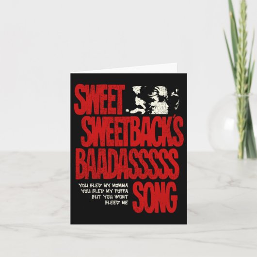 Carte Sweetbacks Badigeonnettes chansons (Devant)