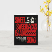 Carte Sweetbacks Badigeonnettes chansons (Fleur jaune)