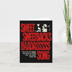 Carte Sweetbacks Badigeonnettes chansons