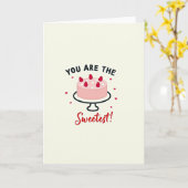 Carte Sweetest Hearts Cake Card (Fleur jaune)