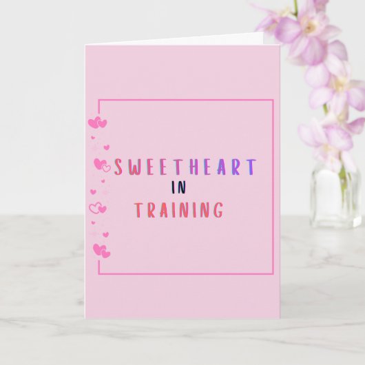 Carte Sweetheart in Training Proposal Card  (Orchidée)