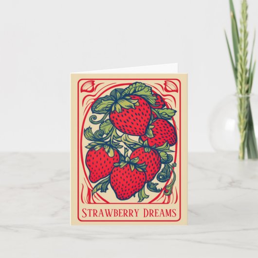 Carte Swete Strawberry Dreams (Devant)