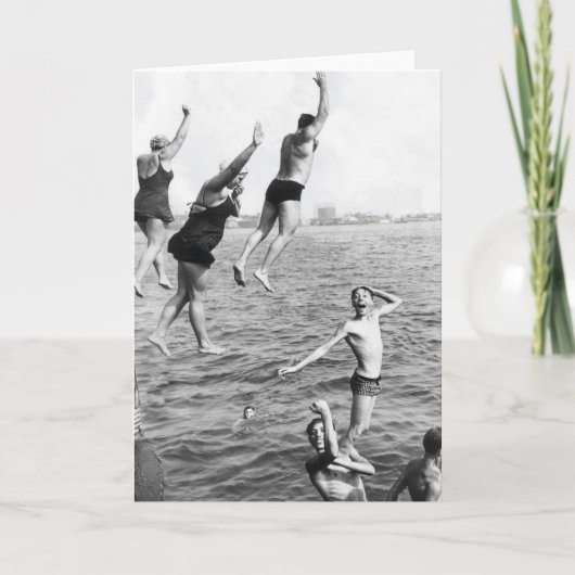 Carte Swiming at the Pier Greeting Card - 1780264 (Devant)