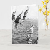 Carte Swiming at the Pier Greeting Card - 1780264 (Fleur jaune)