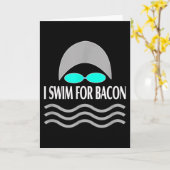 Carte Swimming Funny (Fleur jaune)