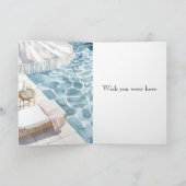 Carte Swimming Pool Thinking of You (Intérieur)