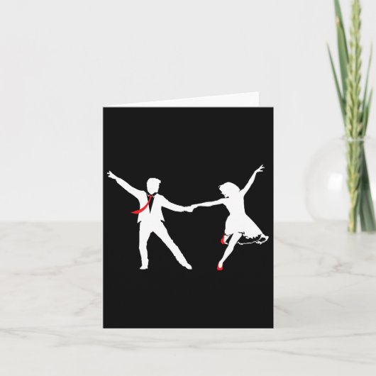 Carte Swing Dance Couple - École de danse Swing Dance Sw (Devant)