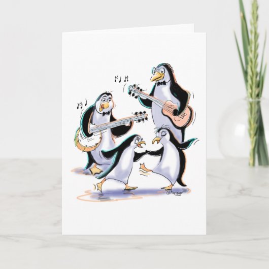 Carte sWiNgInG pEnGuInS (Devant)