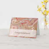 Carte Swirls de Coral (Fleur jaune)