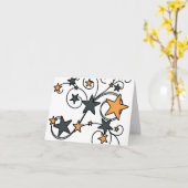 Carte Swirly Works Halloween (Fleur jaune)
