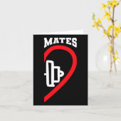 Carte Swole Mates Cute Workout Matching Couples Valentin (Fleur jaune)