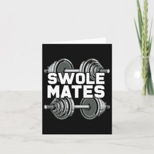 Carte Swole Mates Powerliflifting Gym entraînement Swole