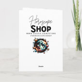 Carte Symbole astrologique Horoscope Capricorne Annivers (Dos)