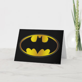 Carte Symbole Batman | Logo de dégradé ovale