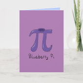 Carte Symbole Blueberry Pi mignon enseignant math (Devant)