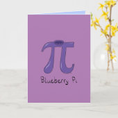 Carte Symbole Blueberry Pi mignon enseignant math (Fleur jaune)