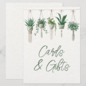 Carte Symbole Boho Chic Botanical Green Cards & Cadeaux (Devant / Derrière)