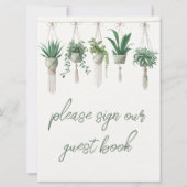 Carte Symbole Boho Chic Botanical Greenery (Devant)