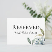 Carte Symbole botanique bleu Dusty Réservé (Debout devant)