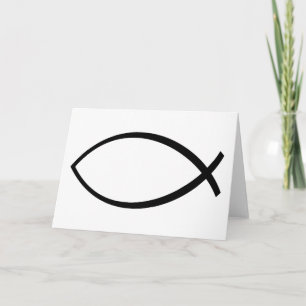 Carte Symbole Christian Fish (Ichthys)