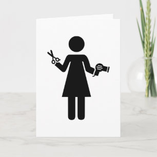 Carte Symbole coiffeur