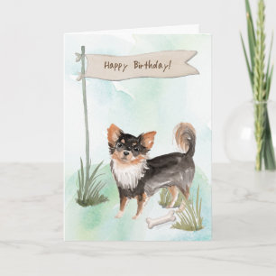 Carte Symbole d'anniversaire du Chihuahua