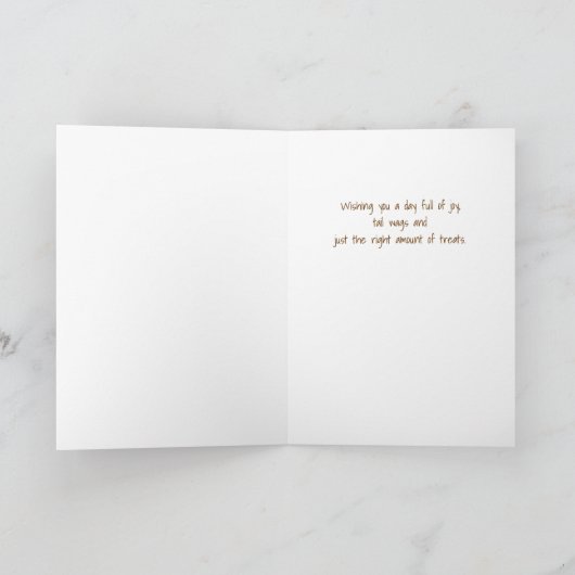 Carte Symbole d'anniversaire irlandais Terrier Dog en pl (Intérieur)