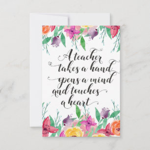 Carte Symbole de bienvenue de l'enseignant Enseignant re