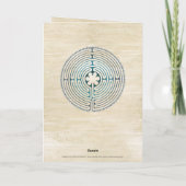 Carte Symbole de géométrie sacrée - Chartres Labyrinthe  (Dos)