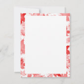 Carte Symbole de la Feuille d'érable rouge Canada Joyeux (Dos)