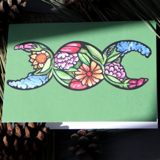 Carte Symbole de la lune triple