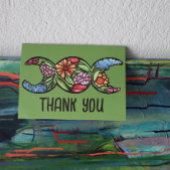 Carte Symbole de la lune triple Fleur du jardin