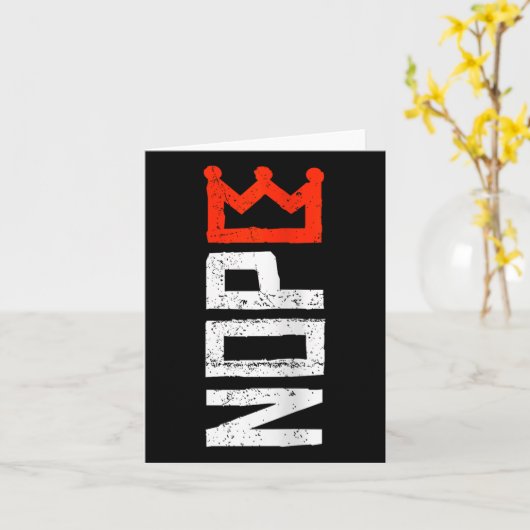 Carte Symbole de la manifestation Femen No Kings Nope Ve (Fleur jaune)