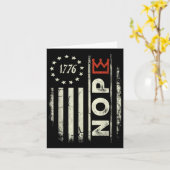 Carte Symbole de la manifestation No Kings Vertical Amer (Fleur jaune)