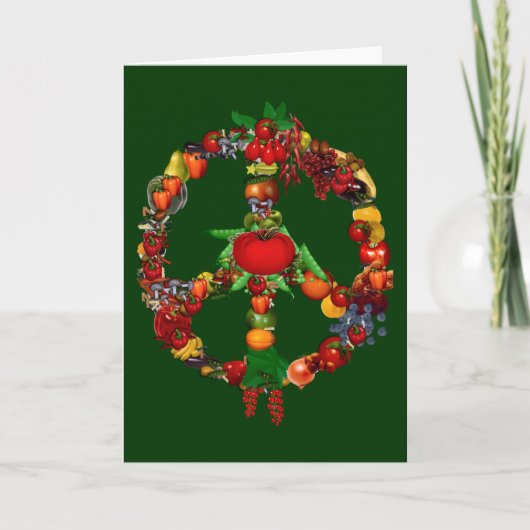CARTE SYMBOLE DE LA PAIX VÉGÉTALE (Devant)
