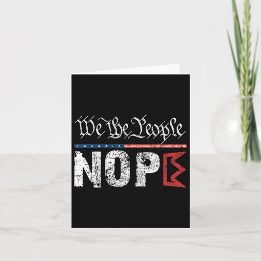 Carte Symbole de la protestation No Kings Nope 4 juillet (Devant)