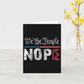 Carte Symbole de la protestation No Kings Nope 4 juillet (Fleur jaune)