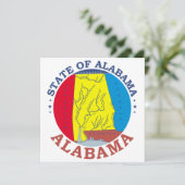 Carte Symbole de l'Alabama (Debout devant)