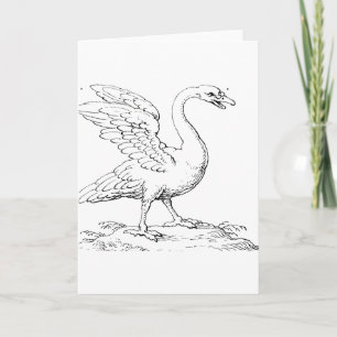 Carte Symbole de l'amour et de la fidélité Swan Fine Art