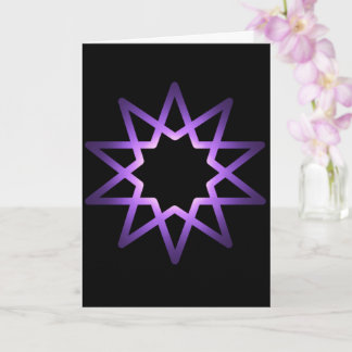 Carte Symbole de l'étoile pourpre de l'arbre de vie