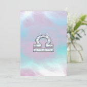 Carte Symbole de Libra Zodiac Mère de style perle (Debout devant)