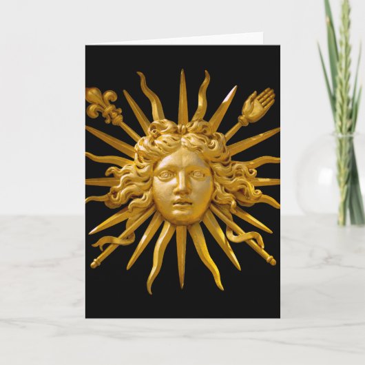 Carte Symbole de Louis XIV le Roi Soleil (Devant)